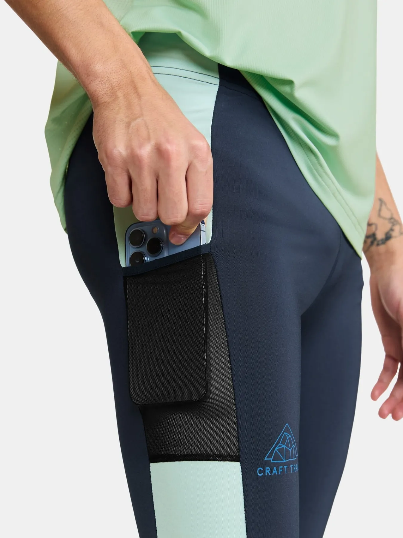 Tights|Løping>Craft Sportswear PRO Trail Tights M Blaze-Plexi