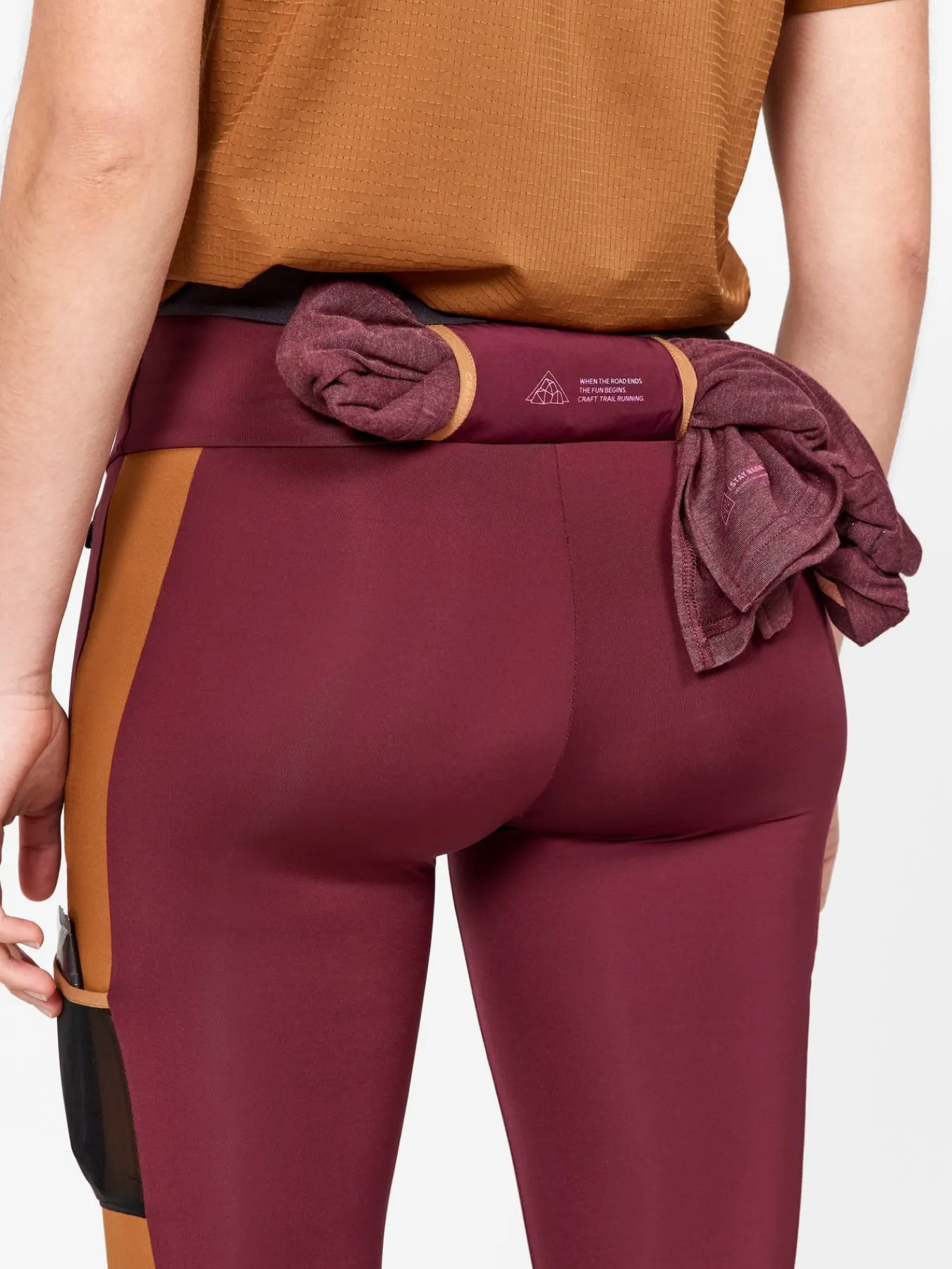 Tights|Løping>Craft Sportswear PRO Trail Tights W Punsch-Roots