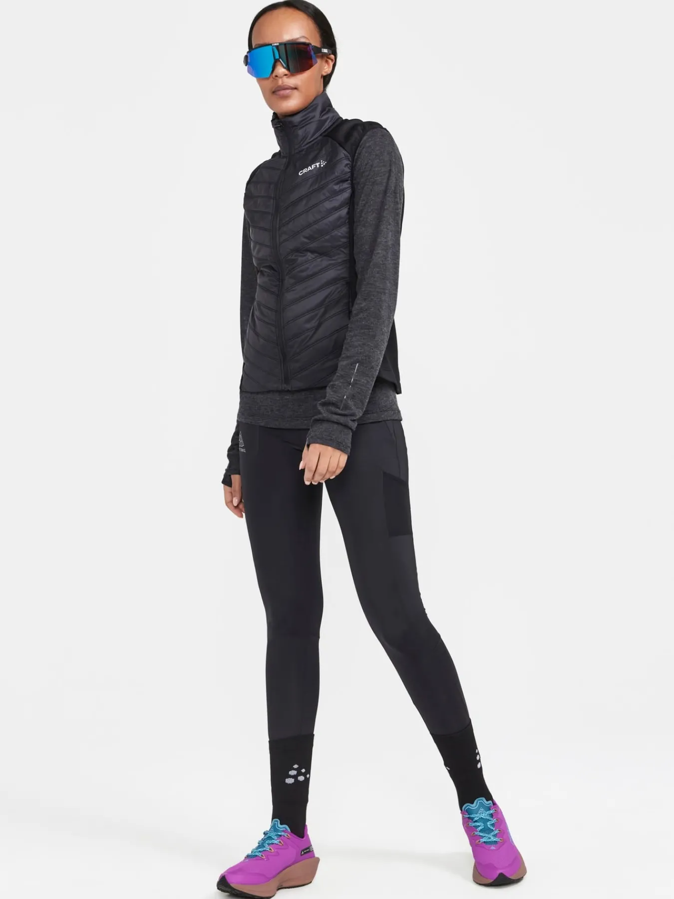 Tights|Løping>Craft Sportswear PRO Trail Tights W Black