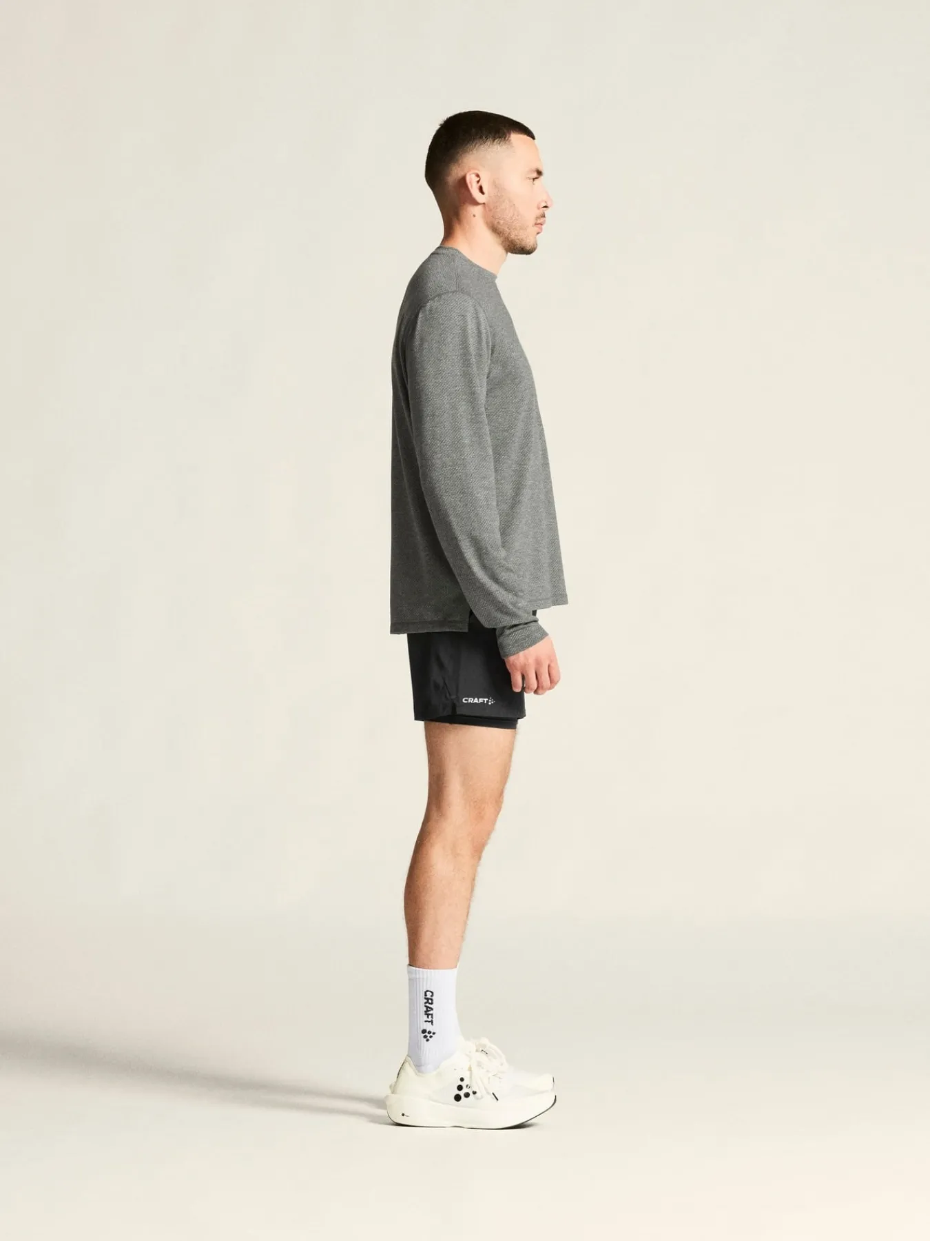 T-Skjorter & Singleter|Løping>Craft Sportswear Thermal Mesh CN M Dk Grey Melange