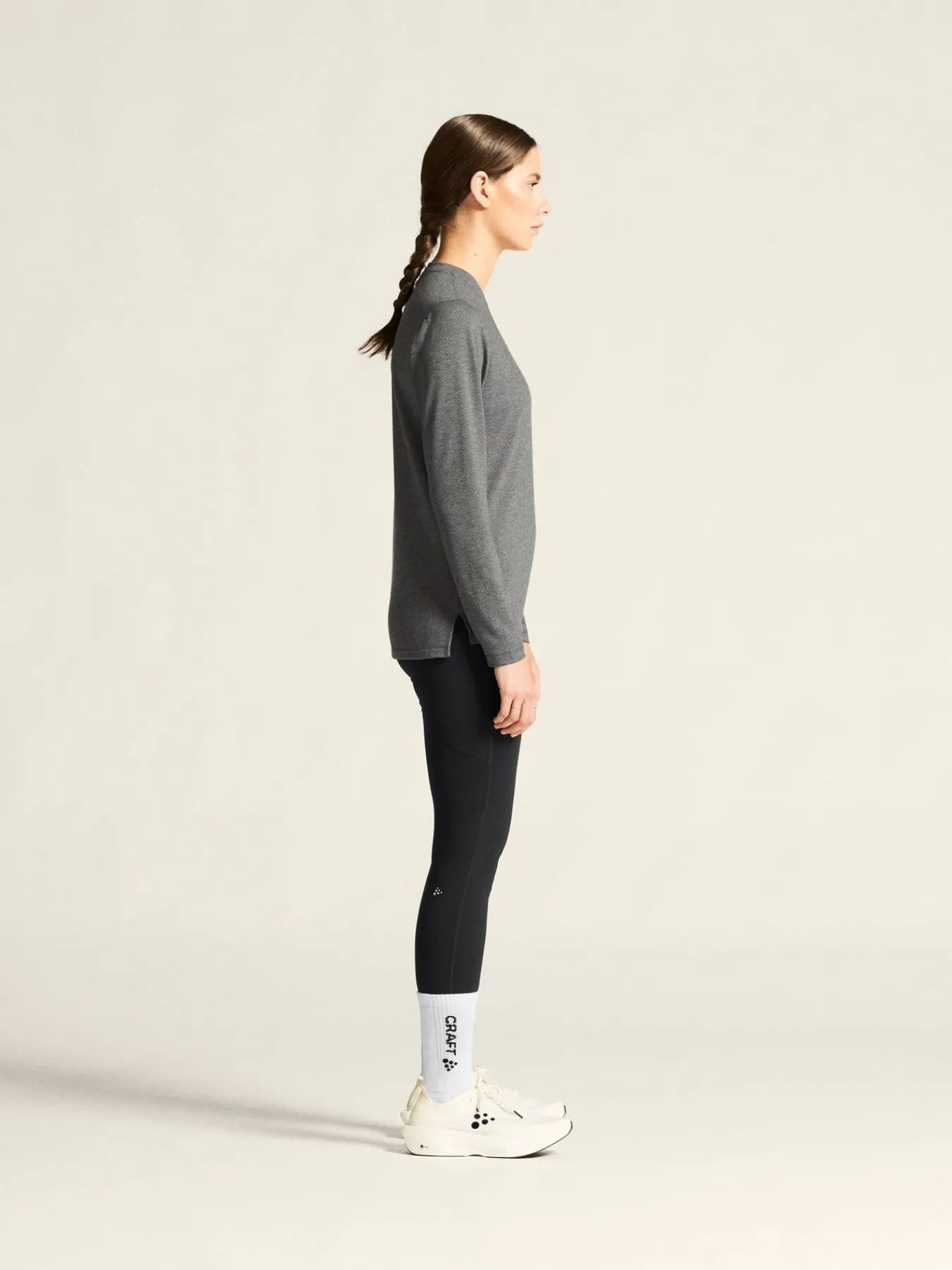 Gensere|Løping>Craft Sportswear Thermal Mesh CN W Dk Grey Melange