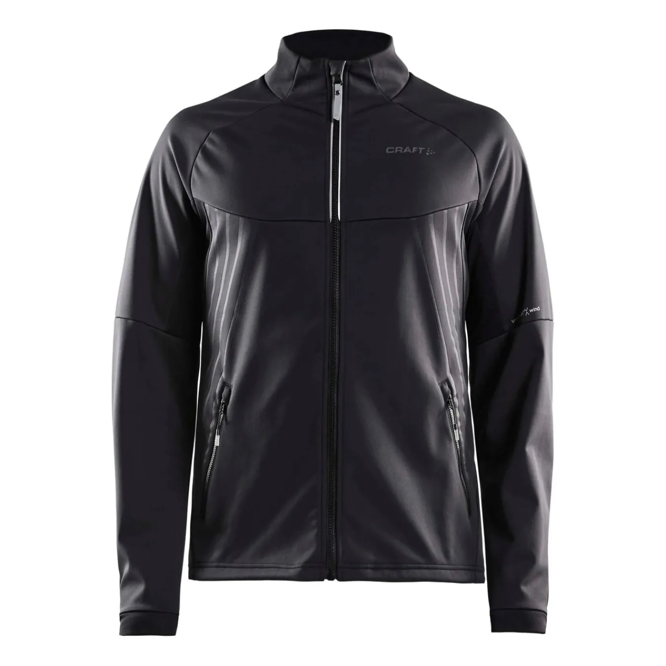 Jakker & Vester>Craft Sportswear Warm Train Jacket M Black-Transparent Grey