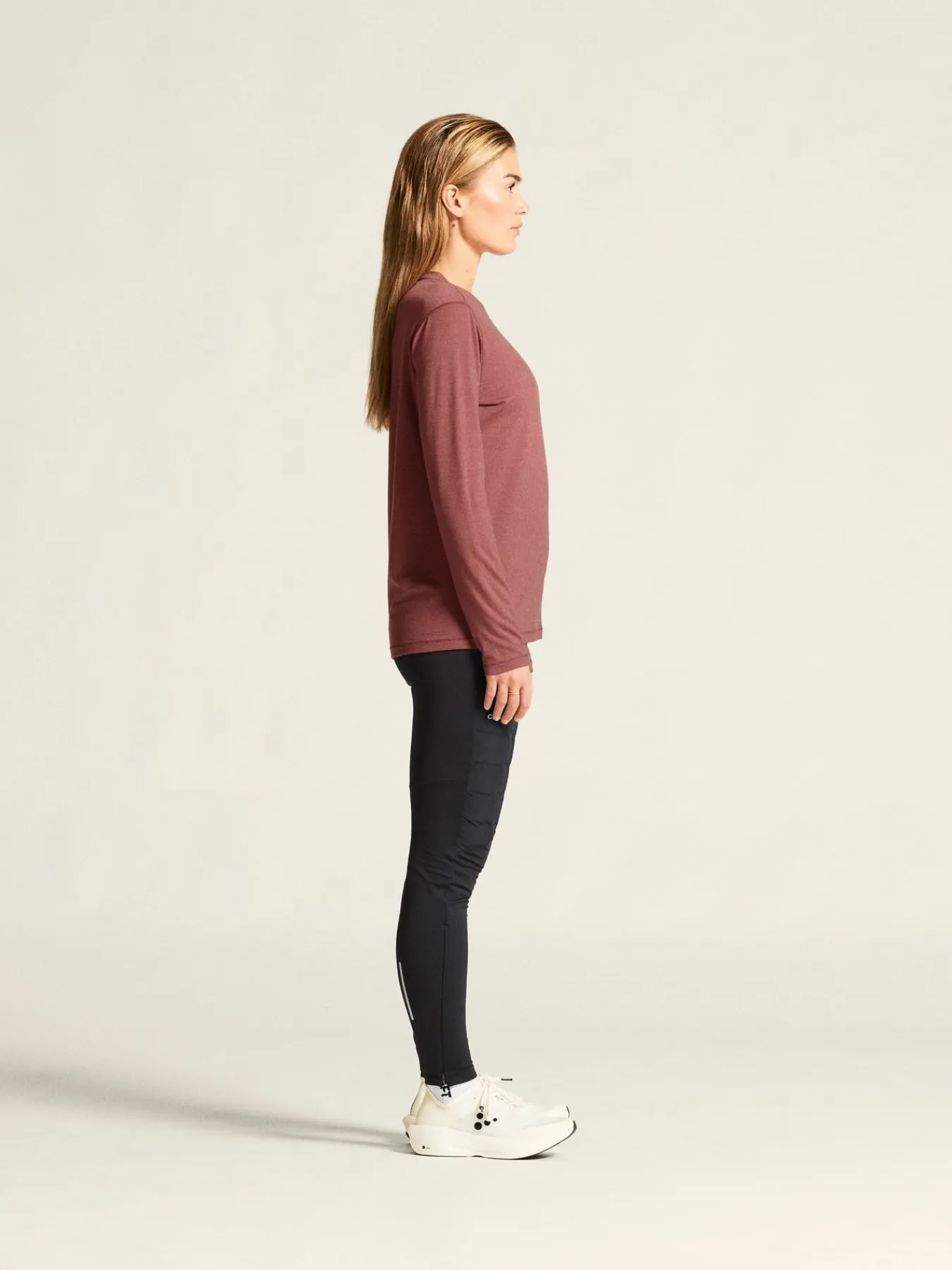 Gensere|Løping>Craft Sportswear Wool Jersey LS CN W Rose Brown