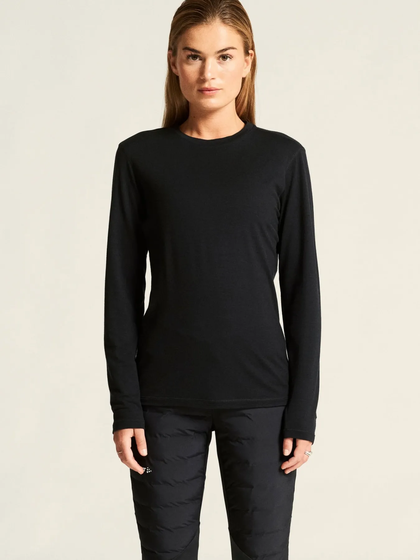 Gensere|Løping>Craft Sportswear Wool Jersey LS CN W Black