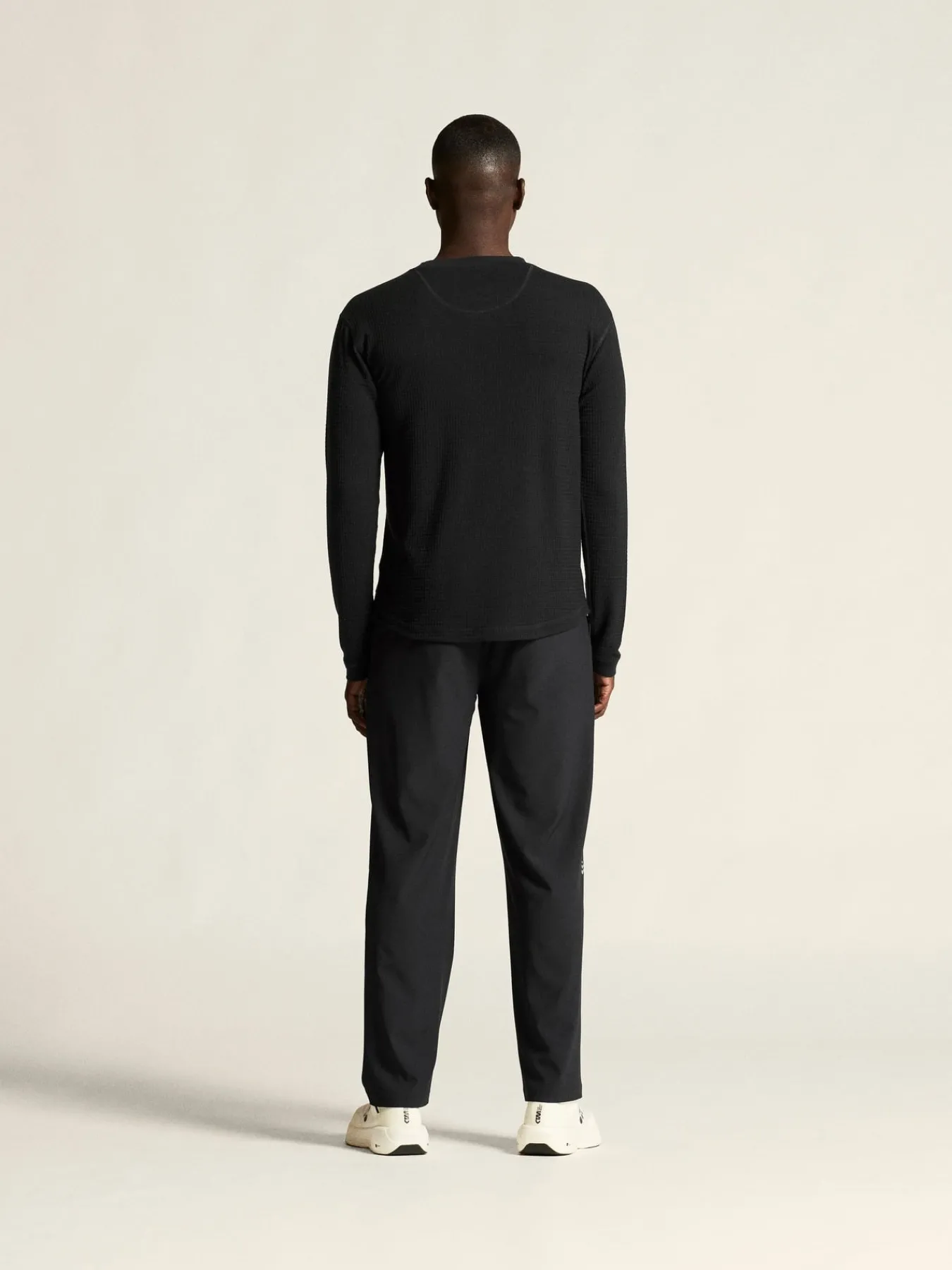 T-Skjorter & Singleter|Løping>Craft Sportswear Wool Waffle RN M Black