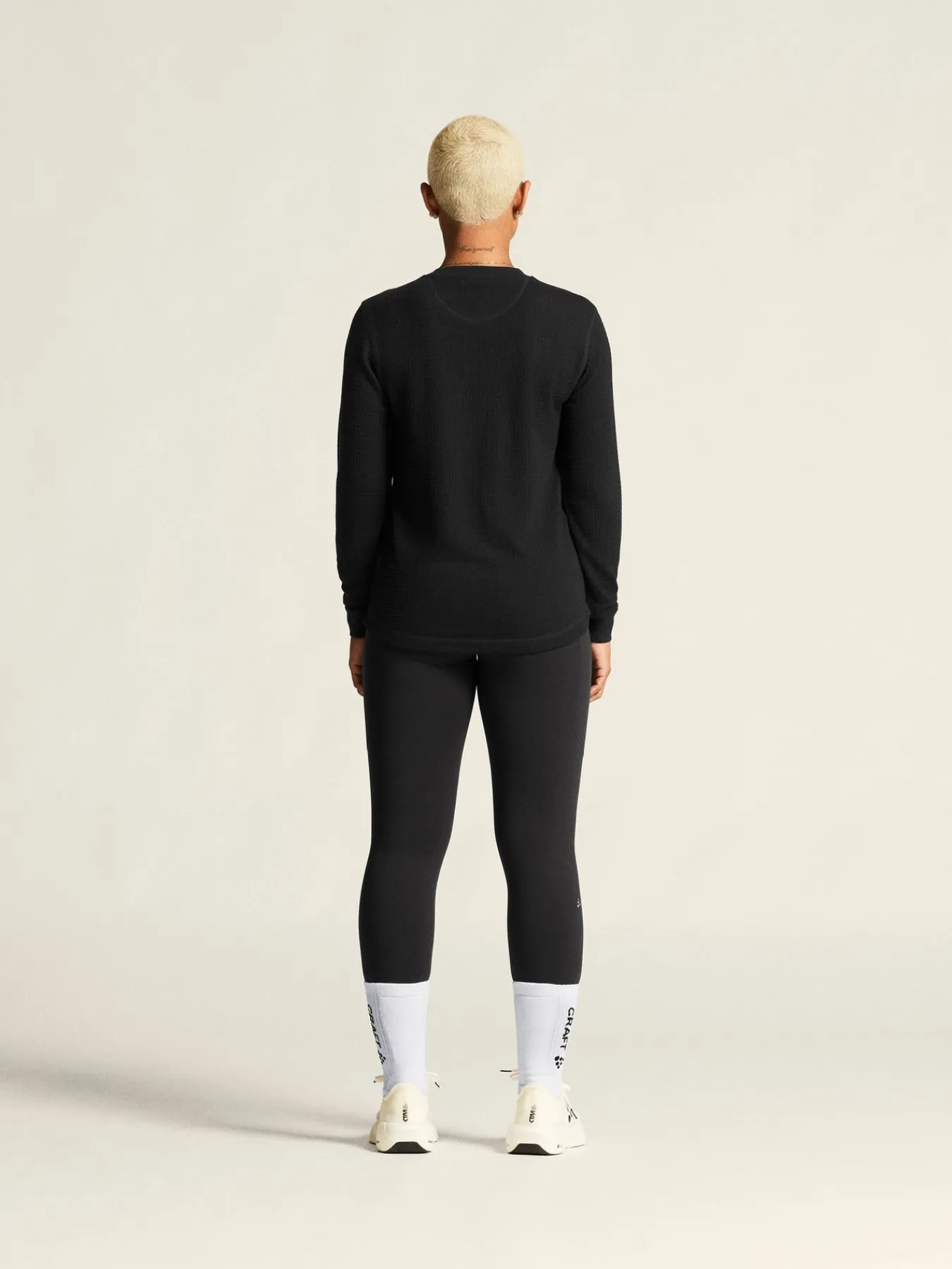 Gensere|Løping>Craft Sportswear Wool Waffle RN W Black